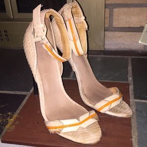 LAMB Women’s Ankle Strap Heels Sandals Size 9 Tan